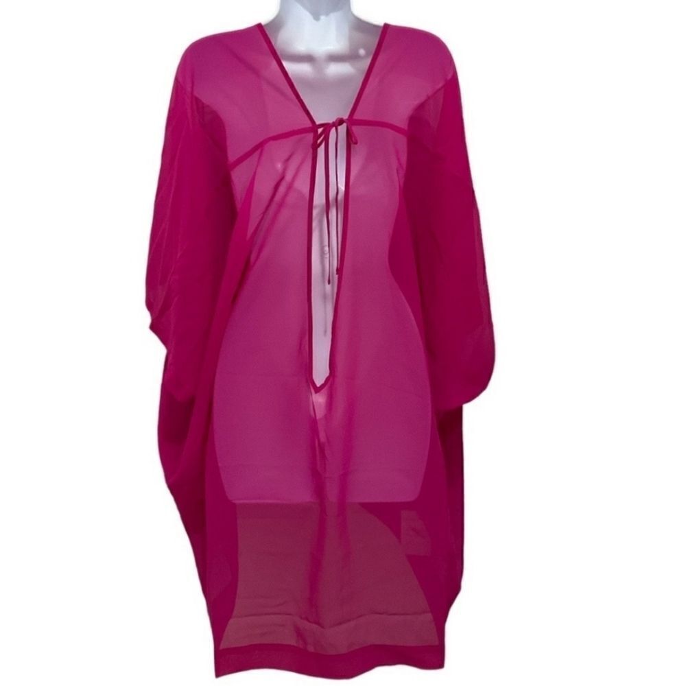L’Agent by Agent Pink Sheer Swimsuit Cover Up NWT - Picture 5 of 5